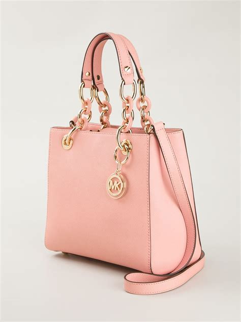 michael kors white pink bag|Michael Kors pink tote bags.